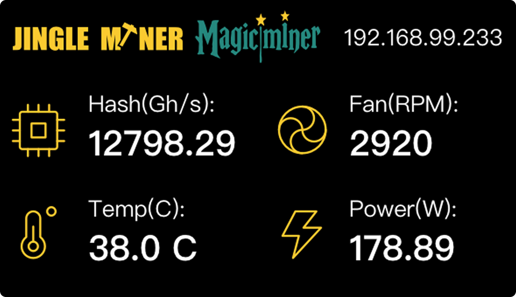 Jingle Miner BTC Hashcard